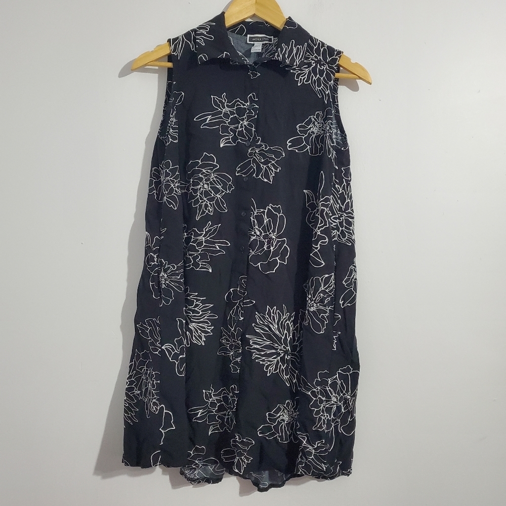 Another Story Black and White Floral Dress Size M